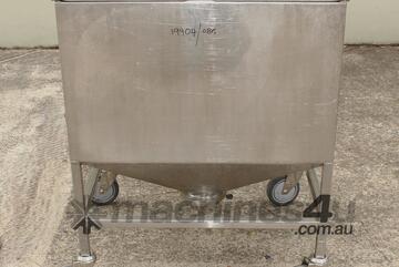 Stainless Steel Mobile Hopper Bin