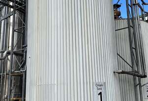 Insulated stainless steel cream tank 49KL capacity with Agitator