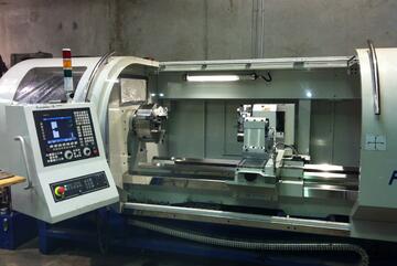 AJAX 610, 720 or 800mm swing CNC Lathe Opt Live Tooling
