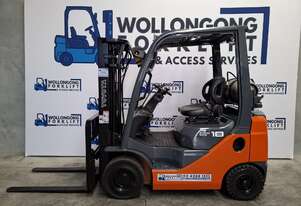 Wollongong Forklift: 2009 Toyota 1.8T LPG, 3-stage container mast, 4.3m lift!