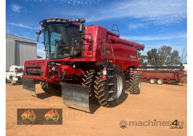 caption (8996) MY 2021 Caseih 8250 & D140 Macdon ( Note NO BUYERS PREMIUM ON THIS LOT )