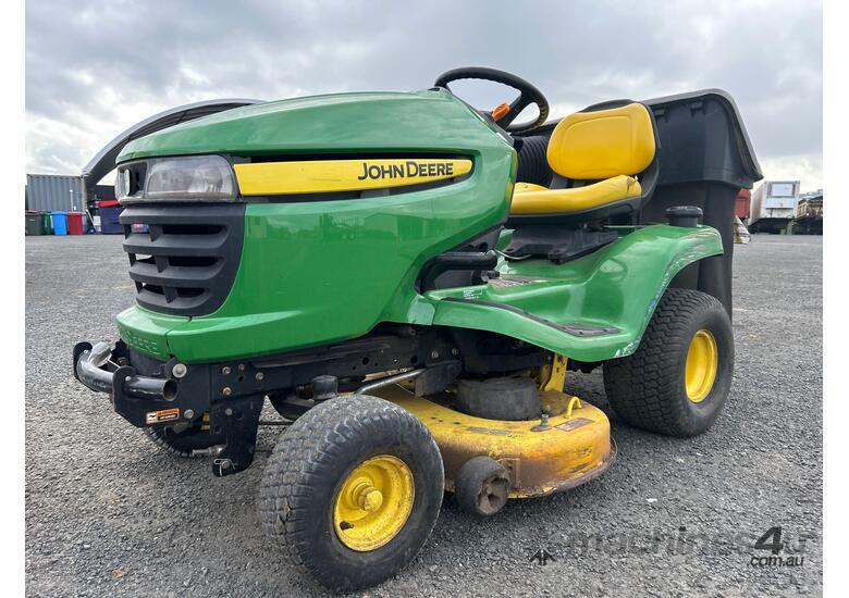caption 2011 John Deere X300 Ride On Mower (Underbelly)