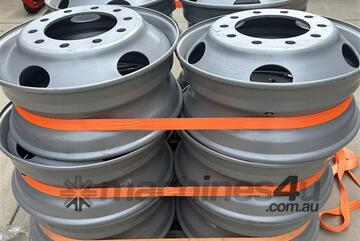 Pallet of 12 Near New Steel Truck Rims - Located Cranbourne West