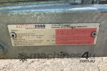 2018 Trailers 2000 Dual Axle Box Trailer