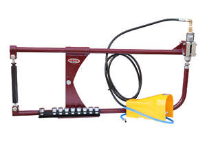 Planishing Hammer PPH-24, Air Operated 610mm Sheet Panel Beating, Benchtop Air Hammer with 9 Anvils