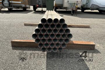 Large Bundle of Steel Pipes