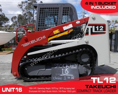 TL12 108HP HI Flow 2 Sp TRACK LOADER / Unit#16