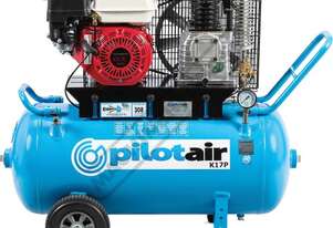 K17P Classic Industrial Series Trade Petrol Reciprocating - Pilot Air Compressor 100 Litre Air Rece