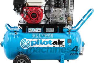 Classic Industrial Series Trade Petrol Reciprocating - Pilot Air Compressor K17P 100 Litre Air Rece