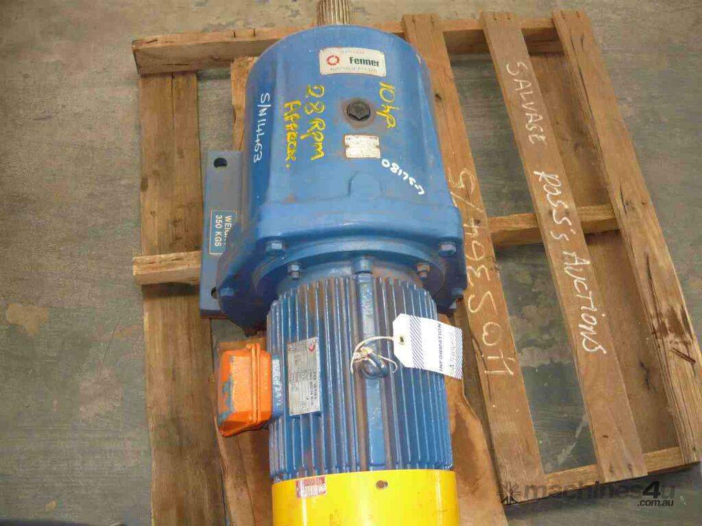 Used fenner Fenner Reduction Box Motor 28RPM Reduction Boxes in