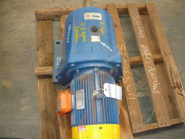 caption Fenner Reduction Box Motor/ 28RPM