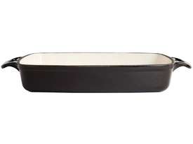 Vogue Black Rectangular Cast Iron Dish 2.8Ltr - picture0' - Click to enlarge