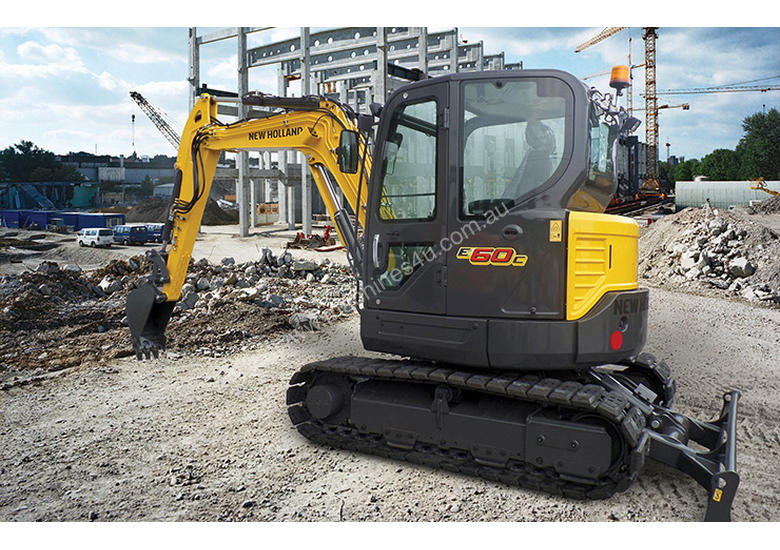 caption New Holland E60C Compact Excavator