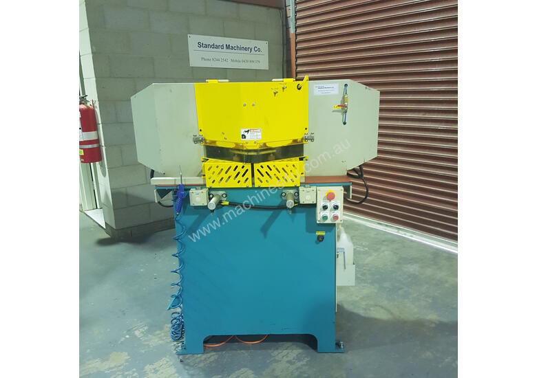 caption JIH SA45 V Cut Aluminium Double Mitre Saw
