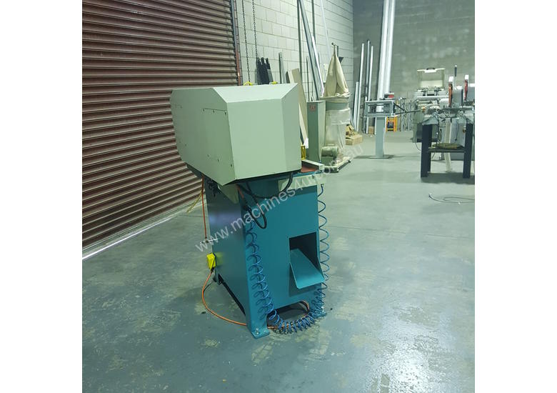 caption JIH SA45 V Cut Aluminium Double Mitre Saw