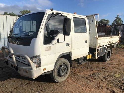 2006 Isuzu 400 twin cab with steel tipping body with sides and tail gate