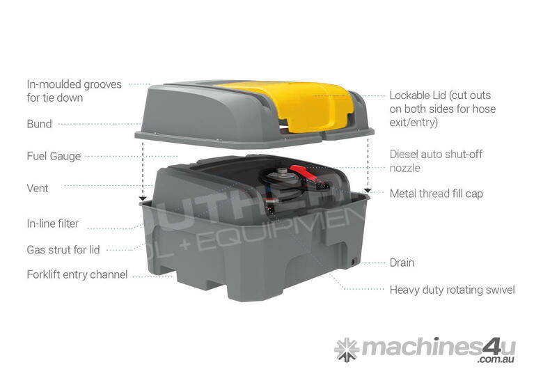 New 2021 bunded 400L Bunded Diesel Fuel Tank Cube Ute Pack TFBUND