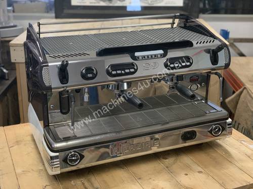 LA SPAZIALE S9 EK 2 GROUP BLACK STAINLESS ESPRESSO COFFEE MACHINE