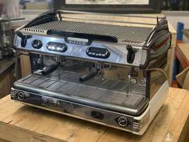 LA SPAZIALE S9 EK 2 GROUP BLACK STAINLESS ESPRESSO COFFEE MACHINE - picture0' - Click to enlarge