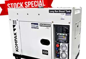MACFARLANE - 6.3kW Kompak Silent Diesel Generator with Long Range Tank