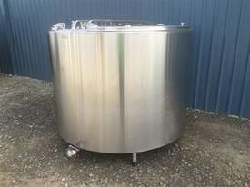 2,800ltr Jacketed Stainless Steel Tank, Milk Vat - picture1' - Click to enlarge