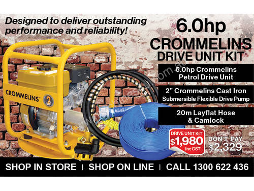 6.0hp Crommelins Drive Unit Kit