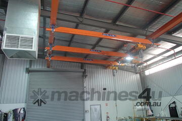 500kg Free Standing Bridge crane and Roof Mounted crane system