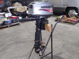 MARINER 5HP OUTBOARD BOAT MOTOR ON TROLLEY - picture0' - Click to enlarge