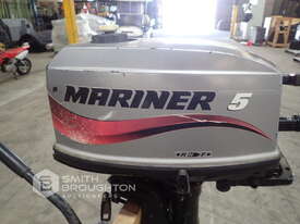 MARINER 5HP OUTBOARD BOAT MOTOR ON TROLLEY - picture1' - Click to enlarge