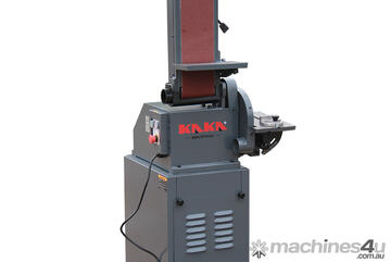 KAKA Industrial Combination Belt and Disk Grinder BTM250, 240V Linisher Grinder