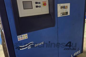 CompAir L45RS Vari Spd. Kaeser 20hp/ 30hp. Pilotair PAC22 30hp 2250hrs $7250. Mark 20hp. Boge 40hp