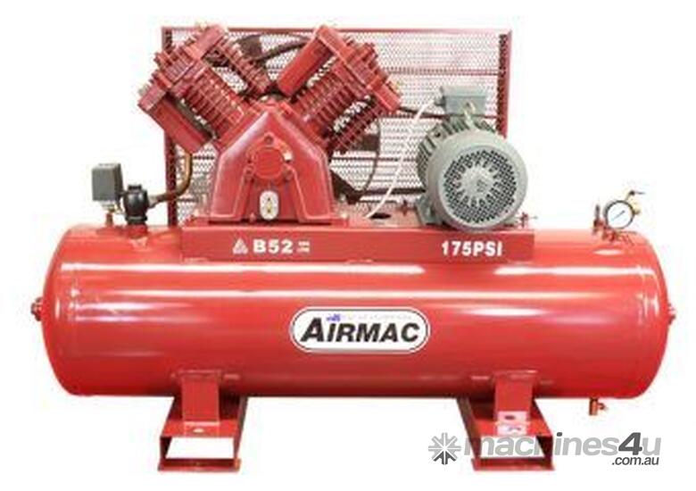 caption Airmac B52 415V 10 HP Air Compressor | Dependable Performance