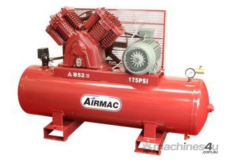caption Airmac B52 415V 10 HP Air Compressor | Dependable Performance
