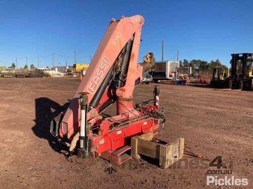 2007 Fassi F110A.22 Crane, S/N: 7217, Includes Stabiliser Legs, Box Of Bolts, Note: Mechanical Condi