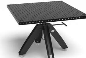 Rotating table height adjustable static incl. Basic work top 1200x1200x50