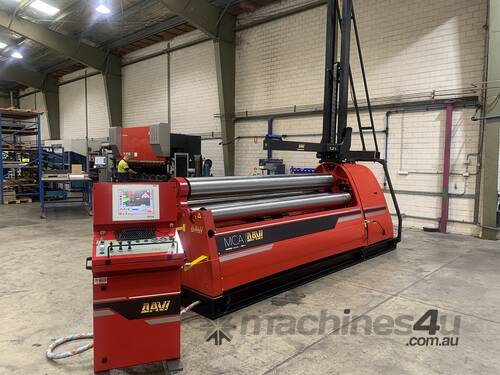 caption Ottotech Services - New DAVI MCA 4-Roll Plate Roll - 0.5 to 12mm Metal Thickness,Superior Accuracy
