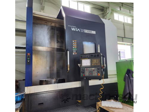 2014 Hyundai Wia LV-1100R CNC Vertical Lathe