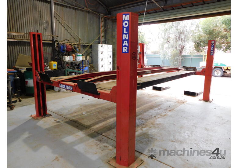 Used molnar MOLNAR 4 POST VEHICLE HOIST MODEL 4488 Car Hoists in