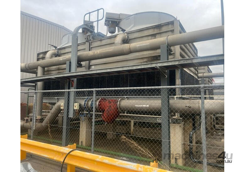 caption BALTIMORE AIRCOIL RCT2678 Dual Cooling Towers 3000kW 103.5l/s flow 2x15kW motors