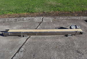 Stainless Steel Motorised Narrow Belt Conveyor - 2.15m long
