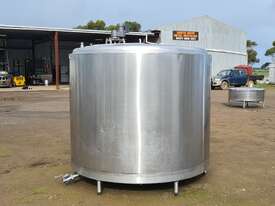 4500lt STAINLESS STEEL TANK, MILK VAT (will hold 4800lt)  - picture1' - Click to enlarge