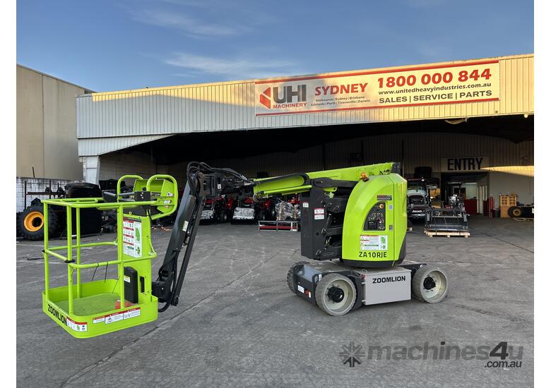 caption ZOOMLION 33FT Electric Articulating Boom Lift with AC Motor