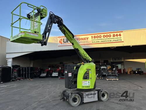 caption ZOOMLION 33FT Electric Articulating Boom Lift with AC Motor