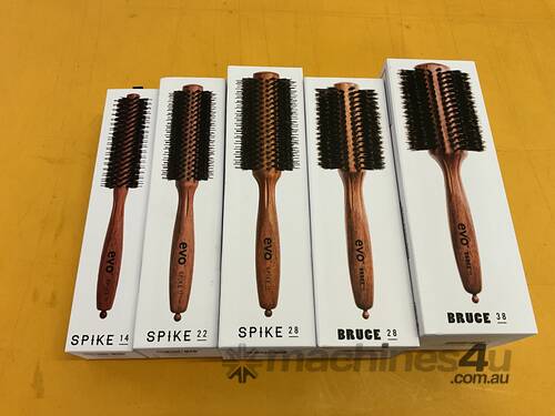 Various Sized EVO Spike and Bruce Hair Brushes