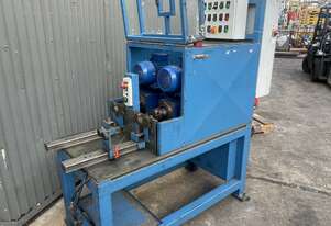 Automated PLC controlled dual station thread rolling threading cutting machine