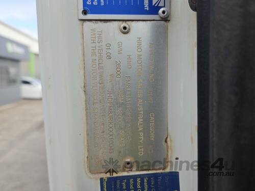 2008 Hino FM 6x4 Beavertail 7m Deck (26T GVM) (Allison Auto)