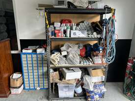 Garage Shelving Unit & Parts Shelving Unit Including Contents - picture1' - Click to enlarge