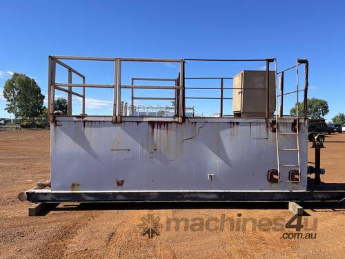 20ft Open Top Divided Tank on Skid