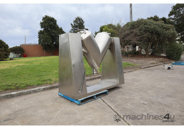 caption Stainless Steel Twin Shell V Blender Mixer - 500L
