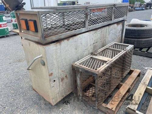 Slimline Aluminium Truck Toolbox & Cage